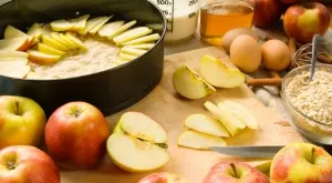 Ябълков пай с овесени ядки