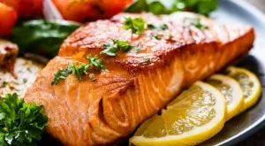 Вкусно и здравословно: Рецепта за печена сьомга със зеленчуци