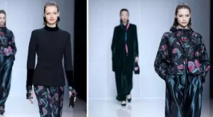 Armani есен зима 2024/25: Флорални мотиви, бродерии и тъмна феерия (СНИМКИ)
